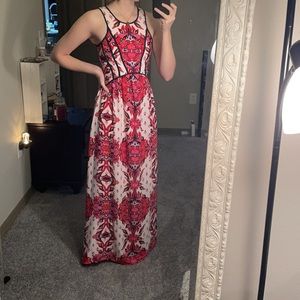 Abstract Long Dress